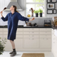 This kitchen is smaller in the Chinese edition of the catalog. Photo via IKEA.
